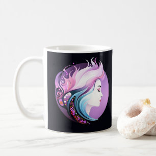 Caneca De Café "Serenidade com Estilo" Beleza Feminina