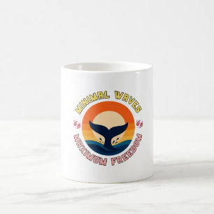 Caneca De Café Serenidade da Cauda de Baleia ao Pôr do Sol