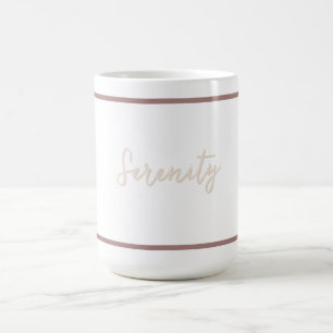Caneca De Café Serenidade Minimalista Abafada 