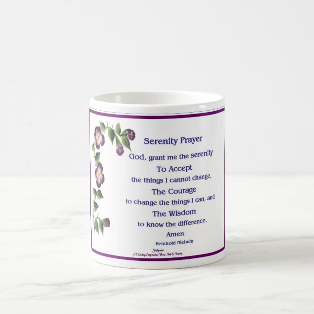 Caneca De Café Serenity Prayer Short (Centro)