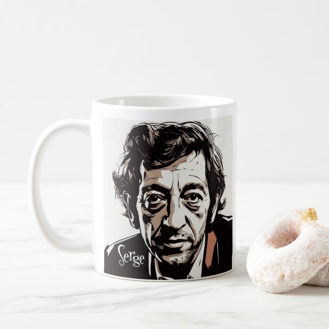 Caneca De Café Serge Gainsbourg (Com Donut)