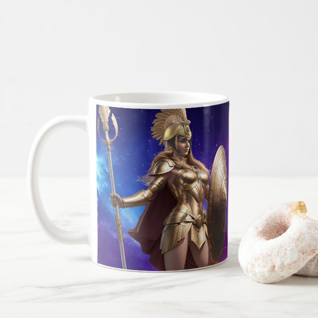 Caneca De Café Série Athena Mythology (Com Donut)