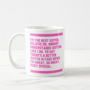 Caneca De Café Série Beleve Me - Melhor Irmã