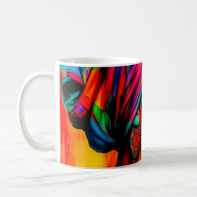 Caneca De Café Série Beleza Vibrante 1 (Esquerda)