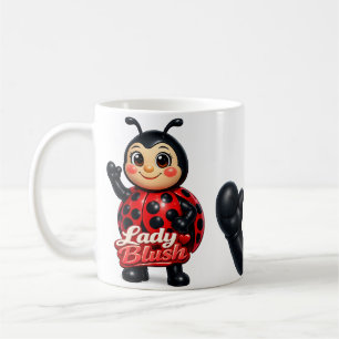 Caneca De Café Série Besouro Vermelho Rubor