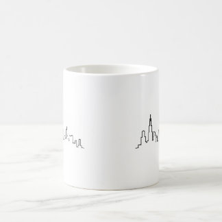 Caneca De Café Série da skyline de Chicago