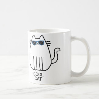 Caneca De Café "Série do caneca-gato do gato legal"
