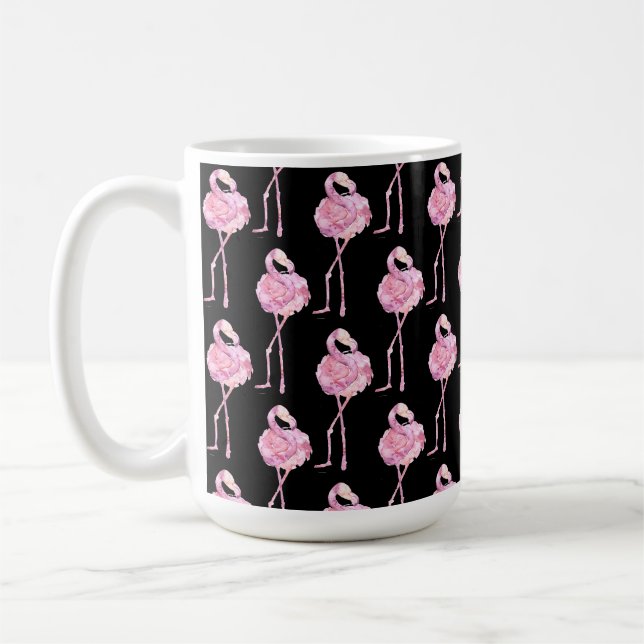 Caneca De Café Série Flamingo Ternura Design 3 (Esquerda)