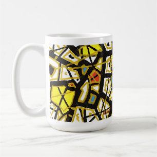 Caneca De Café Série GGAST Dourada - Elegante Porcelain Mug