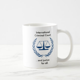 Caneca De Café Série internacional do Tribunal Penal