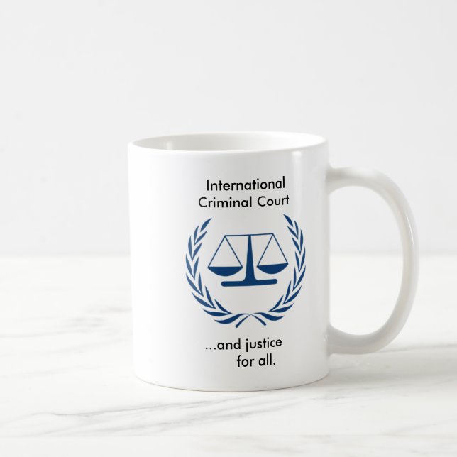 Caneca De Café Série internacional do Tribunal Penal (Direita)