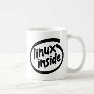 Caneca De Café Serie Linux para dentro