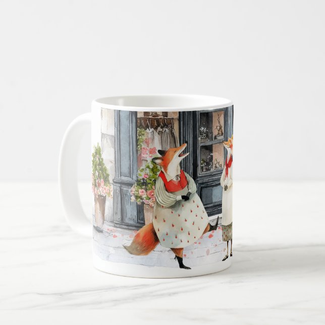 Caneca De Café Série Vida na Cidade da Raposa - Piadas Bobas (Frente Esquerda)