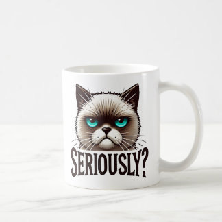 Caneca De Café Sério? Pet De Humor Sarcástico, Engraçado E Engraç