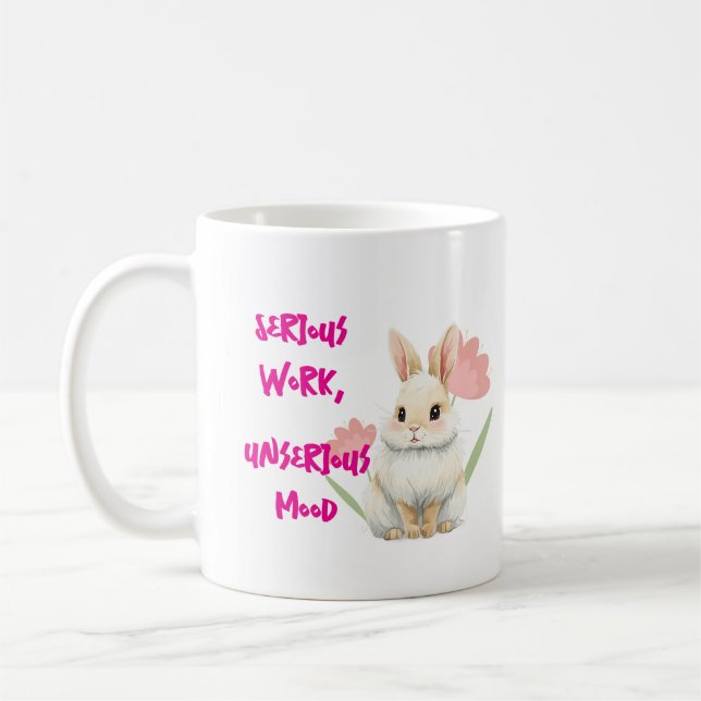 Caneca De Café Serious work, unserious mood (Esquerda)