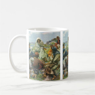 Caneca De Café Sermão da Montanha de Jesus Cristo, Religião Vinta