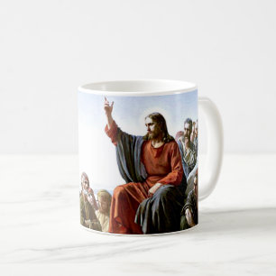 Caneca De Café Sermão no Monte - a arte de Carl Bloch,