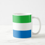 Caneca De Café Serra Leoa Bandeira Cerâmica Café Mug<br><div class="desc">Celebrar a cultura vibrante e a rica herança de Serra Leoa com esta linda caneca de café cerâmico com a icônica bandeira de Serra Leoa. As riscas verdes, brancas e azuis ousadas simbolizam a beleza natural, a unidade e a esperança da nação para o futuro. Perfeito por apreciar seu café...</div>