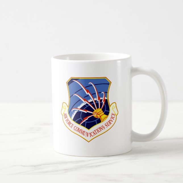 Caneca De Café Serviço de comunicações da força aérea (Direita)