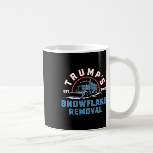 Caneca De Café Serviço de Remoção do Floco de Neve de Trump Funny (Direita)