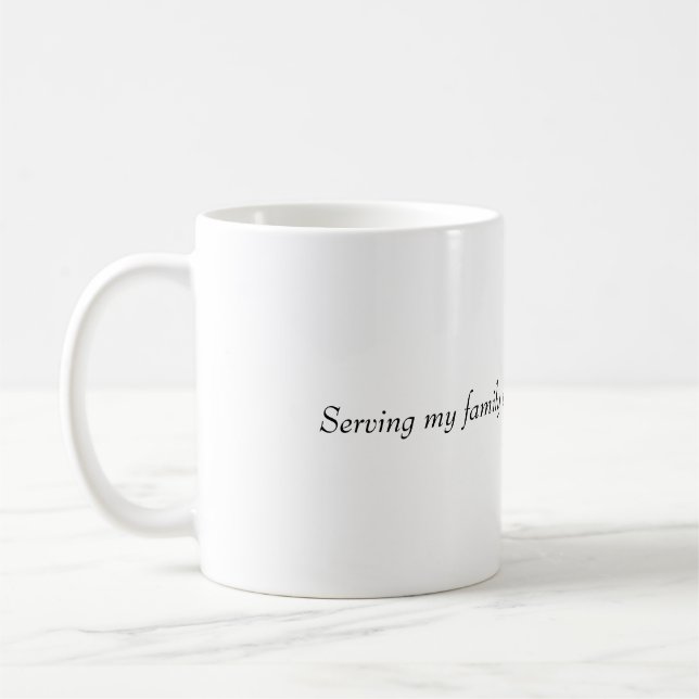 Caneca De Café servindo minha família  (Esquerda)