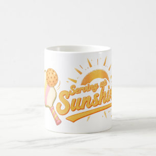 Caneca De Café Servindo Sol   Vida Ensolarada de Pickleball Paste