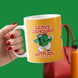 Caneca De Café Servir a Jeová com Alegria – Salmo 100:2