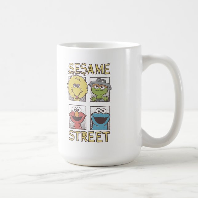 Caneca De Café Sesame StreetVintage - Caráter Comic (Direita)