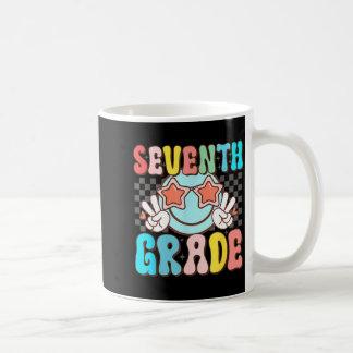 Caneca De Café Sétimo ano sorriso retrô descolado 7º ano