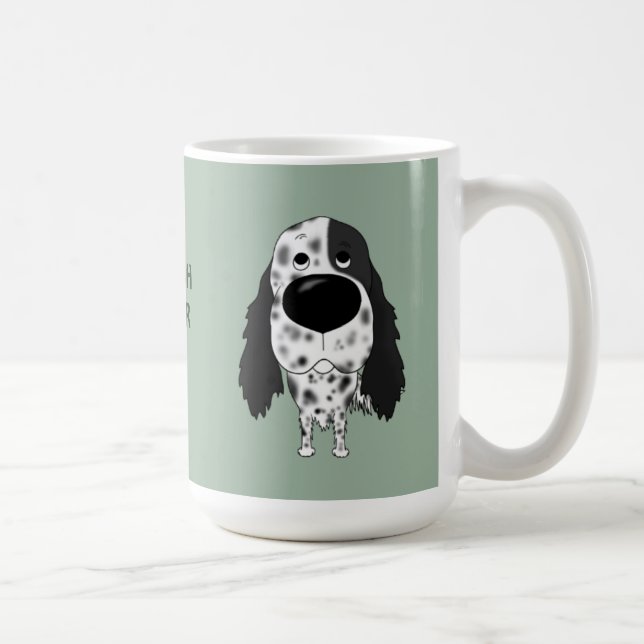 Caneca De Café Setter inglês do nariz grande (Direita)