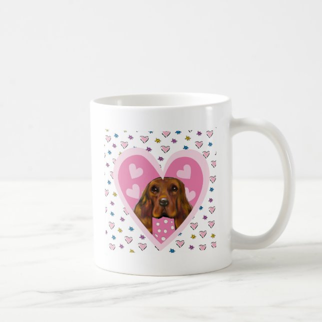 Caneca De Café Setter Irlandês (Direita)