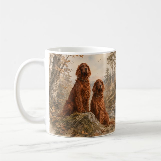Caneca De Café Setter Irlandês (Esquerda)