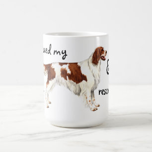 Caneca De Café Setter vermelho do salvamento e branco irlandês