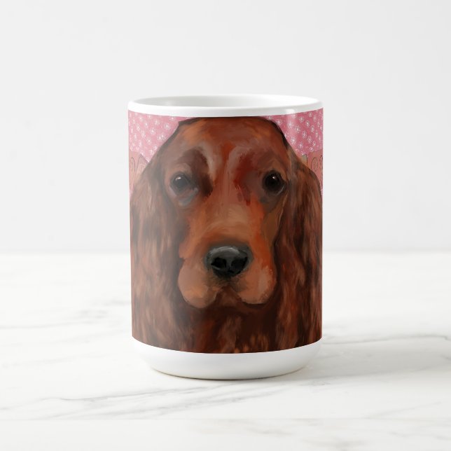 Caneca De Café Setter Vermelho Irlandês       (Centro)