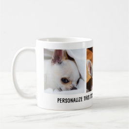 Caneca De Café Seu cão de estimação, chihuahua, fotos personaliza