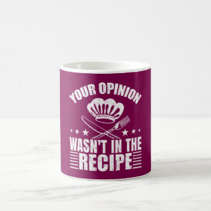 Caneca De Café Seu comentário não estava na receita Dito engraçad