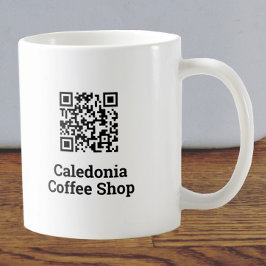 Caneca De Café Seu Design de código QR