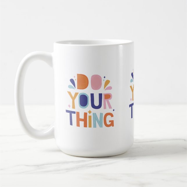 Caneca De Café Seu Design De Mug Do Slogan Do Pensamento (Esquerda)