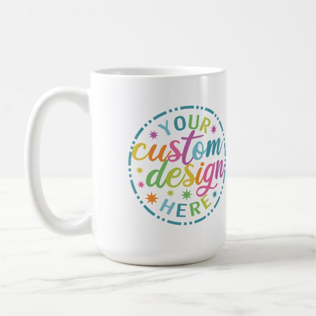 Caneca De Café Seu Design Personalizado Aqui Merece (Esquerda)