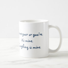 Caneca De Café Seu engraçado você é gramática