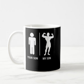 Caneca De Café Seu Filho Meu Filho Bodybuilder Engraçado Gym Trab