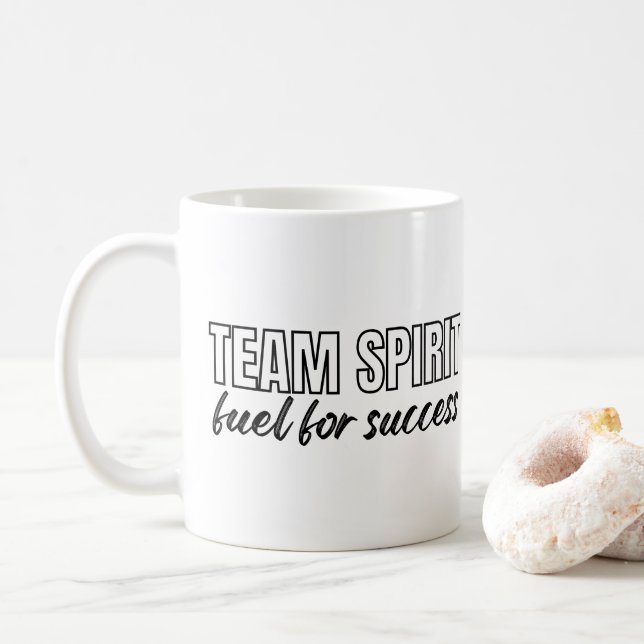 Caneca De Café Seu Funcionarios de Escritório Inspirador Espírito (Com Donut)