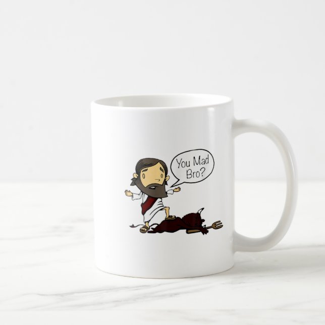 Caneca De Café Seu Irmão Engraçado Jesus Dizendo Cotação Para Cri (Direita)