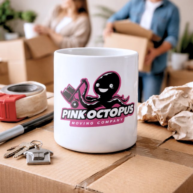 Caneca De Café Seu Logotipo (Criador carregado)