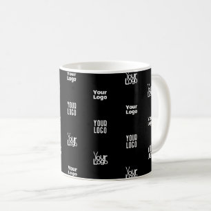 Caneca De Café Seu Logotipo   3 Design de Padrão de Logotipo Edit