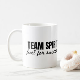 Caneca De Café Seu Logotipo Espírito de Equipe Citação Motivacion