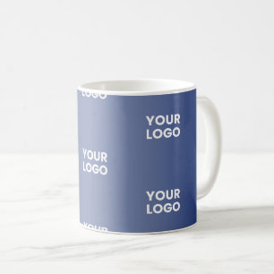 Caneca De Café Seu Logotipo Logotipo Simples Repetitivo Gradiente