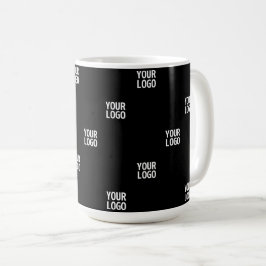 Caneca De Café Seu logotipo ou qualquer imagem | Bandas Diagonais