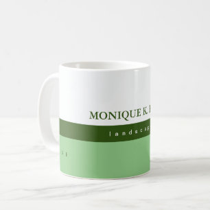 Caneca De Café seu meio-branco profissional meio verde