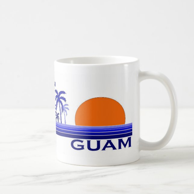 Caneca De Café Seu melhor em Guam (Direita)